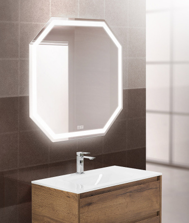 зеркало belbagno spc-ott-800-800-led-tch-warm 80 см с подсветкой, с подогревом, с сенсорным выключателем 