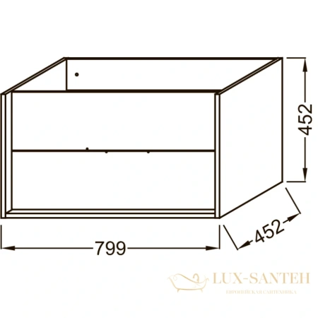 тумба jacob delafon vivienne eb1584-n18-g1c 79,9 см, белый/белый глянец