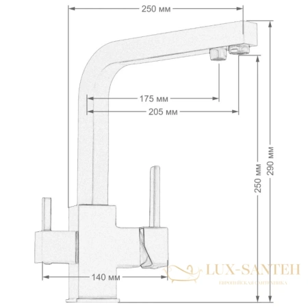 смеситель seaman barcelone ssl-5391-snow для кухни, белый глянец