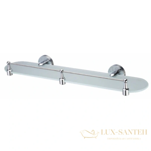 полка стеклянная wasserkraft isen k-4044 50 см, хром