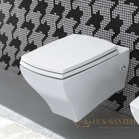 чаша подвесного унитаза artceram jazz jzv001 05 00, белый матовый