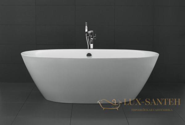 акриловая ванна belbagno bb68-1800 180x90 без гидромассажа, белый