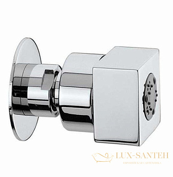 форсунка боковая поворотная, массажная струя, для душа bossini cubic mas i00141.030, хром