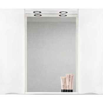 зеркальный шкаф belbagno marino marino-spc-1200/750-2a-bl-p 120 см с подсветкой, bianco lucido