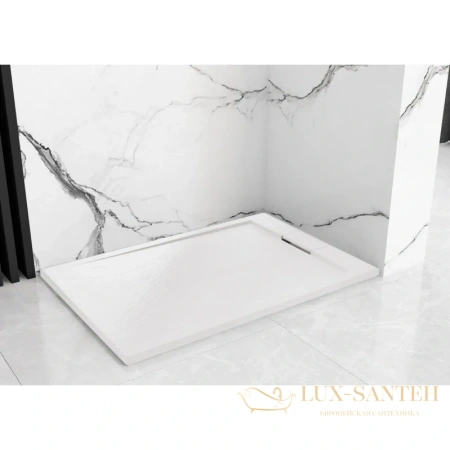 душевой поддон rea grand rea-k4591 из литого мрамора 120х90 см, белый