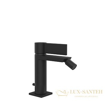 смеситель для биде gessi inverso diamantato 73607.299, с донным клапаном, matte black