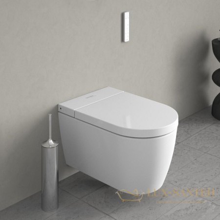унитаз подвесной duravit с крышкой- биде sensowash 650000012004320 (2510092000+612000012000320), белый