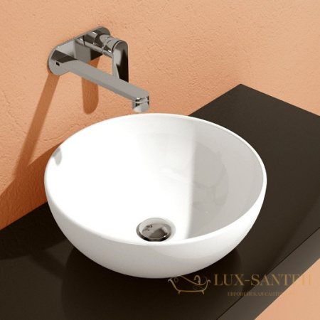 раковина накладная flaminia app ap40a, ⌀ 400х160h мм, белый глянцевый