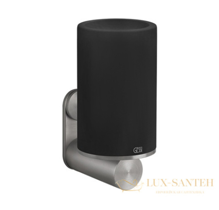 стакан gessi 316 accessories 54708.239 подвесной, steel brushed/черный