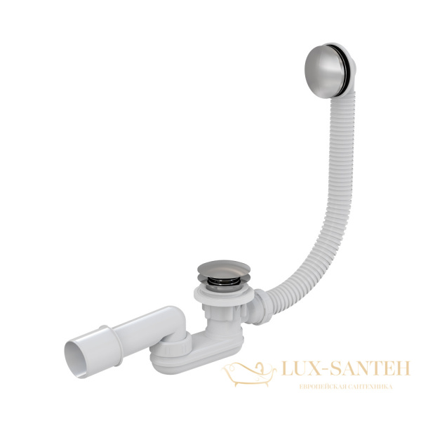 alcaplast сифон для ванны click/clak металл длина 57 см a507km