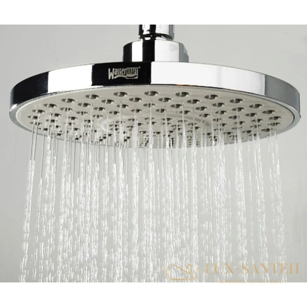 душевой комплект wasserkraft donau a14229 200 мм, хром