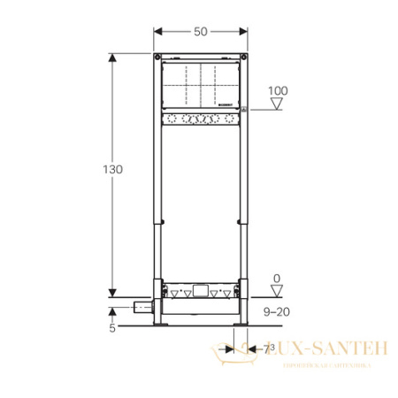 монтажный элемент geberit duofix 111.580.00.1 для душевого трапа