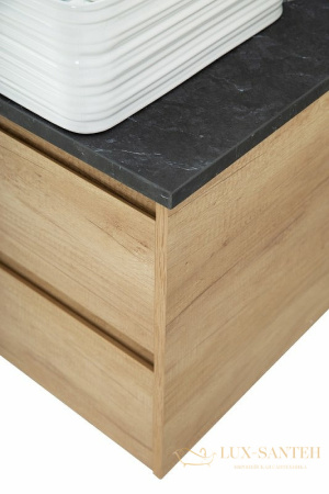 столешница под раковину belbagno kep-80-mno-w0 80 см, marmo nero opaco