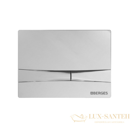 комплект berges 047253: подвесной унитаз ego с системой инсталляции novum 525 и панелью смыва, хром глянцевый