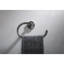 полотенцедержатель-кольцо timo saona 13050/18, вороненая сталь