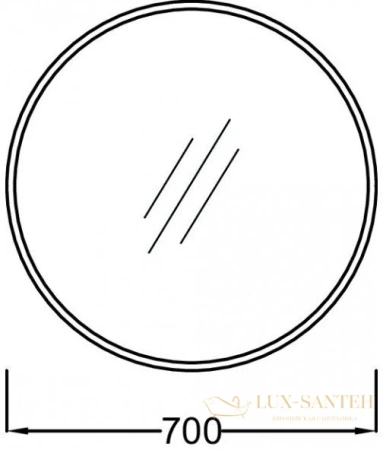 зеркало jacob delafon odeon rive gauche 70x70 eb1177-blv