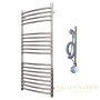 полотенцесушитель 500x1200 электрический point альфа pn05152se п18 левый/правый, хром