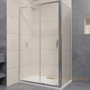 душевой уголок rgw passage 35087688-11 pa-76 180х80, профиль хром, стекло прозрачное