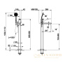смеситель напольный для ванны gessi emporio via manzoni 24982.149, finox brushed nickel