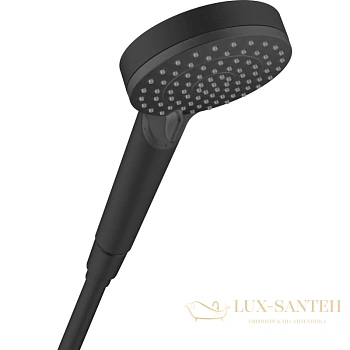 ручной душ hansgrohe vernis blend 26270670 черный матовый