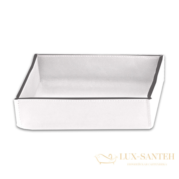 лоток настольный decor walther nappa tab s, 0938350, натуральная кожа, белый