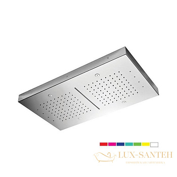 daniel, a579rle57040nc, встроенная лейка для душа (3х режимная) с 7 цветной светодиодной подсветкой, диаметр 400х700 мм, цвет хром