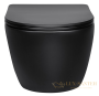 унитаз подвесной безободковый charus skandenborg rimless ewc700-125b, с быстросъемной крышкой с сиденьем, микролифт, черный матовый