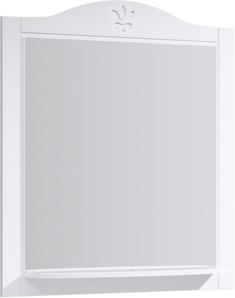 зеркало с полкой aqwella франческа-85, fr0208, цвет белый