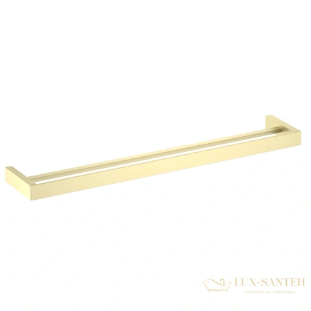 полотенцедержатель двойной timo petruma 15256/17, золото матовое