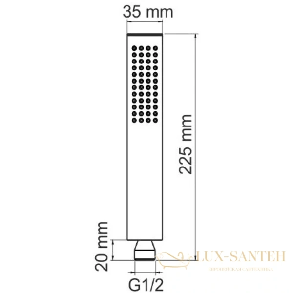 душевая лейка wasserkraft a103, хром