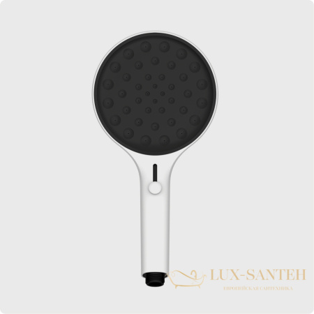 ручной душ aquame aqm8501mw, 4 режима, 135 мм, белый матовый