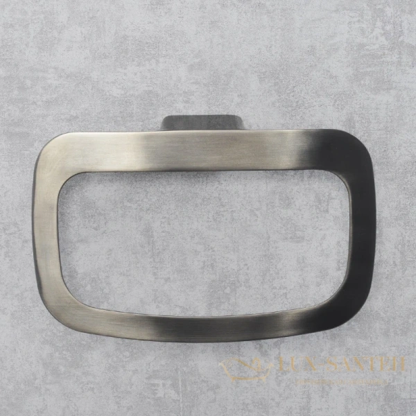 полотенцедержатель-кольцо wasserkraft wiese k-8960, оружейная сталь