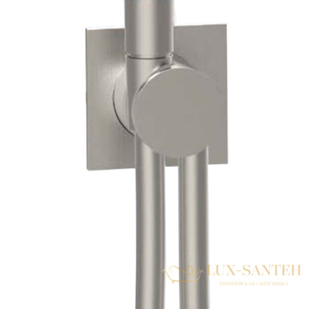 держатель ручного душа с подключением для шланга, с душевым шлангом almar shower accessories e192001.316 нержавеющая сталь брашированная