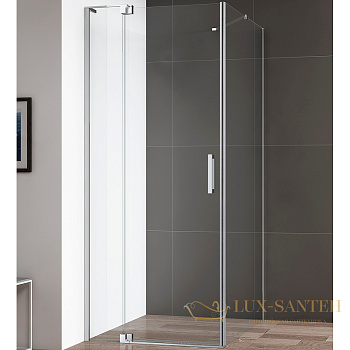 душевой уголок cezares slider slider-ah-1-90-80/90-c-cr 90x90 профиль хром, стекло прозрачное
