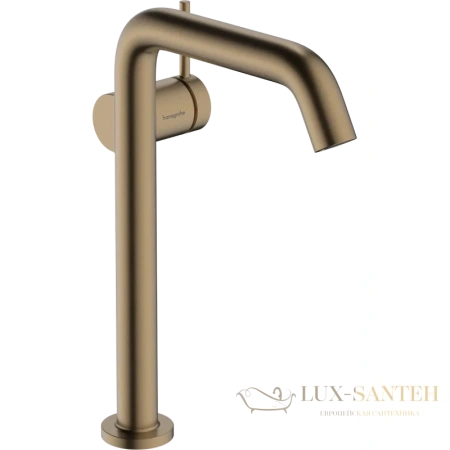 смеситель для раковины с донным клапаном hansgrohe tecturis s coolstart  ecosmart 73370140, бронза шлифованная