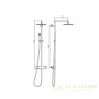 душевая система для душа с термостатом almar columns e405001.316, нержавеющая сталь брашированная