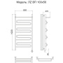 полотенцесушитель электрический ника curve лz вп 100/50 правый тэн, цвет хром