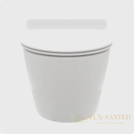 унитаз подвесной безободковый aquame aqm2002, с быстросъемным сиденьем softclose, белый глянцевый