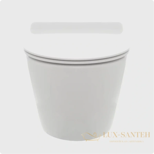 унитаз подвесной безободковый aquame aqm2002, с быстросъемным сиденьем softclose, белый глянцевый