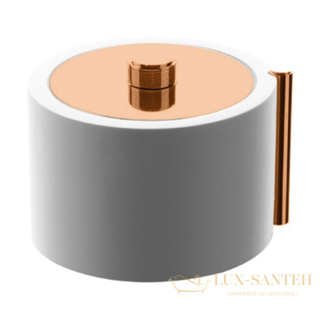 контейнер bertocci easy 130 2932 5500 с крышкой, розовое золото/белый