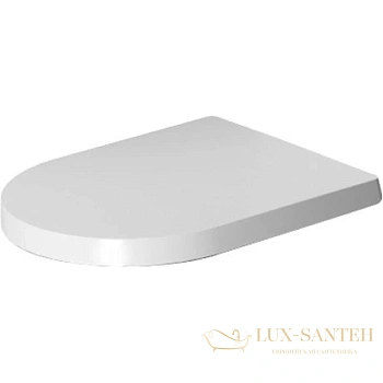 сиденье для унитаза стандартное duravit me by starck 0020010000, белый/хром