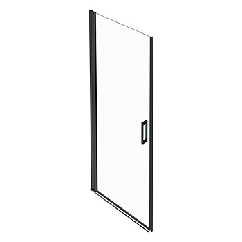 душевая дверь jacob delafon contra e22t91-bl для угла 90 см, профиль черный матовый, стекло прозрачное