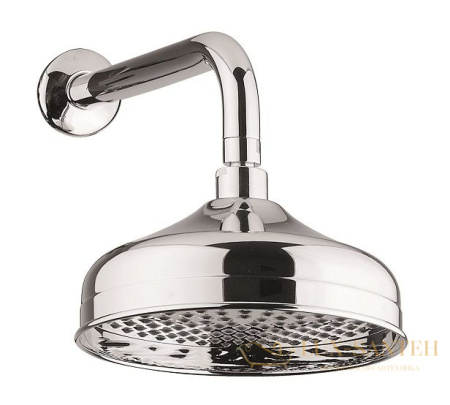 верхний душ fiore 30cr8637 20 см и кронштейн 35 см, хром