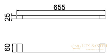 полотенцедержатель timo selene 17053/17, золото матовое