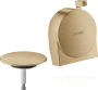 излив на ванну hansgrohe exafill s с набором для слива и перелива (внешняя часть) шлифованный, бронза (58117140)