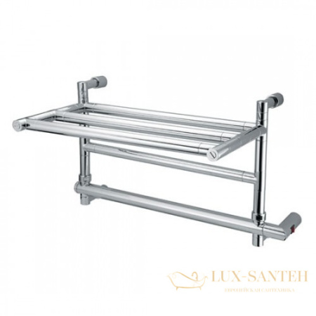 полотенцесушитель электрический margaroli sereno 592 box 592475cr, с полкой, высота 33 см, ширина 57, хром