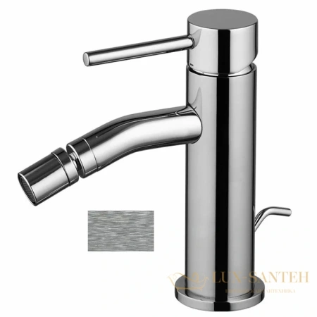 смеситель для биде  fima carlo frattini spillo up f3032xssn, с донным клапаном, никель брашированный