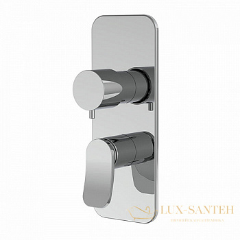 смеситель для душа встраиваемый fima carlo frattini flo' f3809x6sn, на 2-3 выхода, брашированный никель