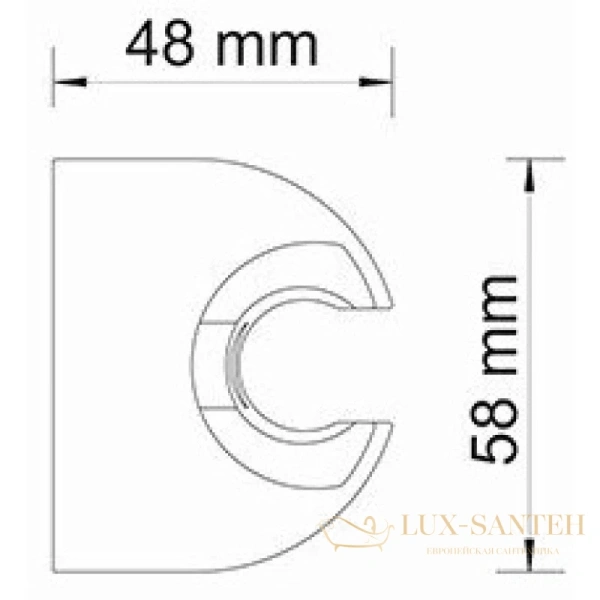 держатель для душа wasserkraft elbe a223, черный