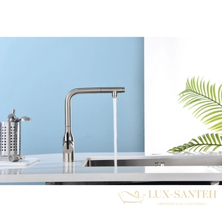 смеситель paulmark viper vi213105-ni для кухни с подключением к фильтру, никель